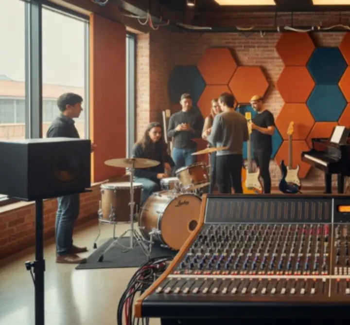Vibrant, modern recording studio environment at BEE BOPS MUSIC LTD